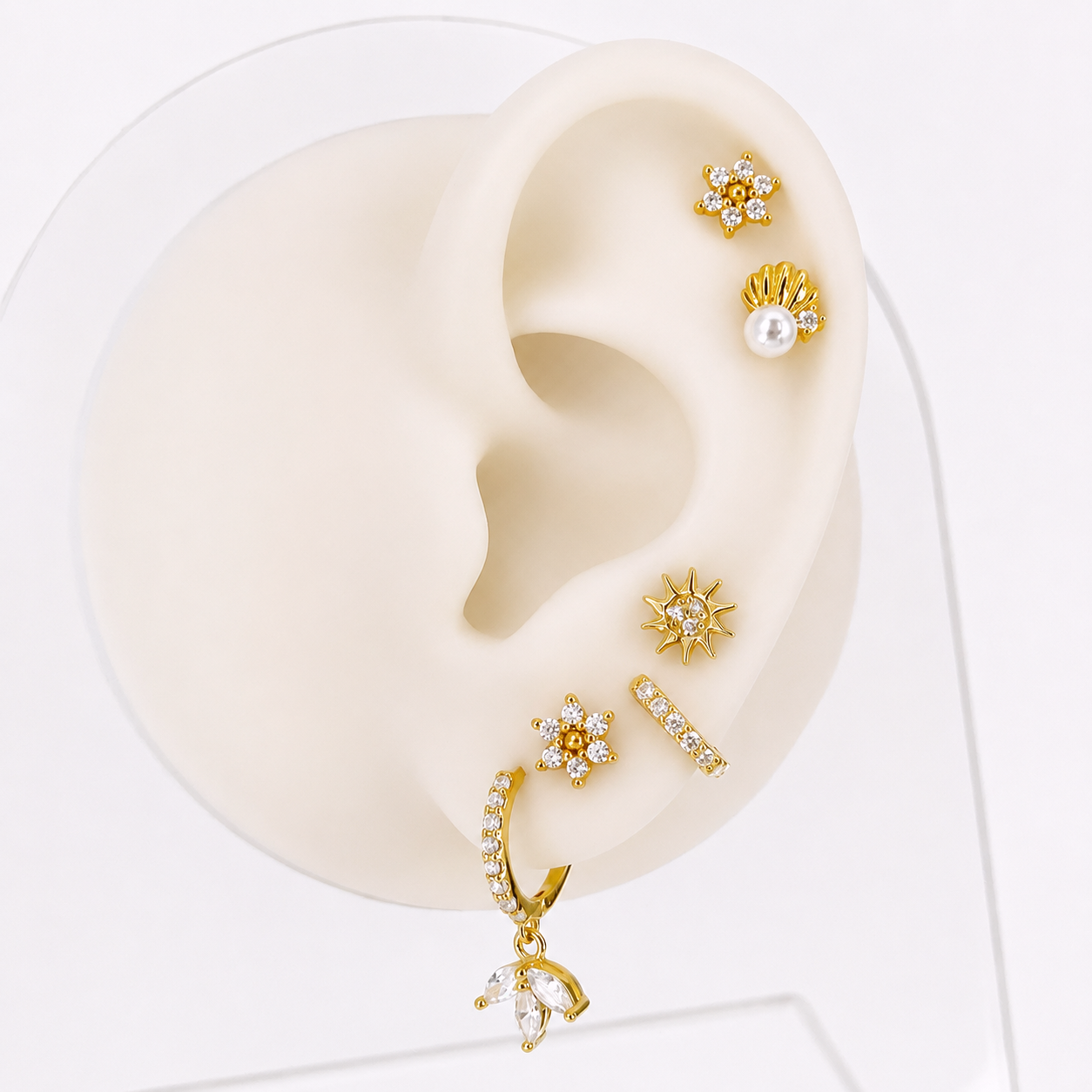 Aro Mini Blanco Oro - 6mm