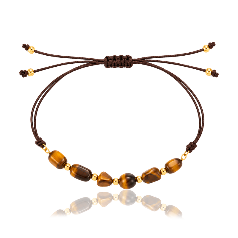 Pulsera Gea Ojo de Tigre Oro