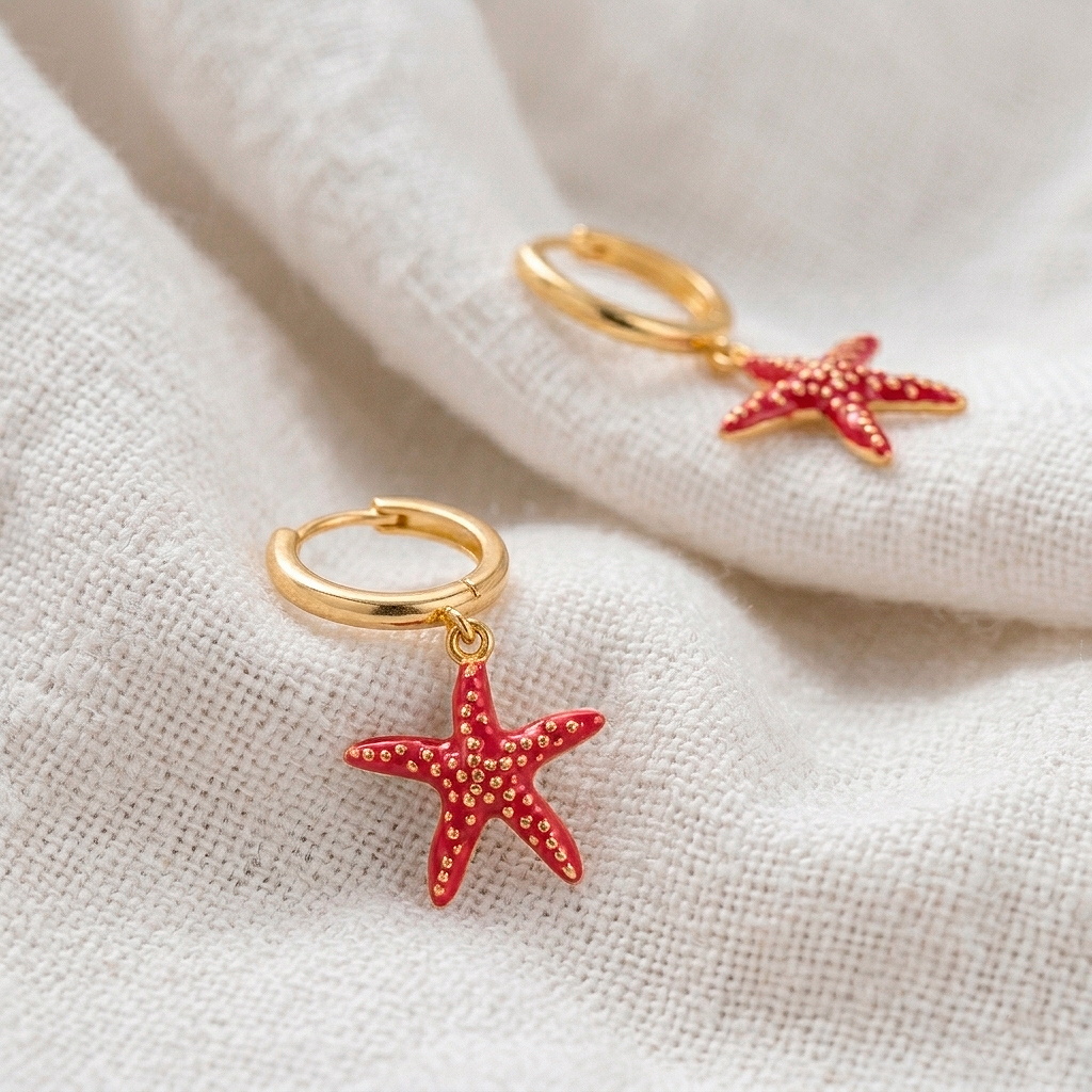 Ayla Colorful Gold Earrings