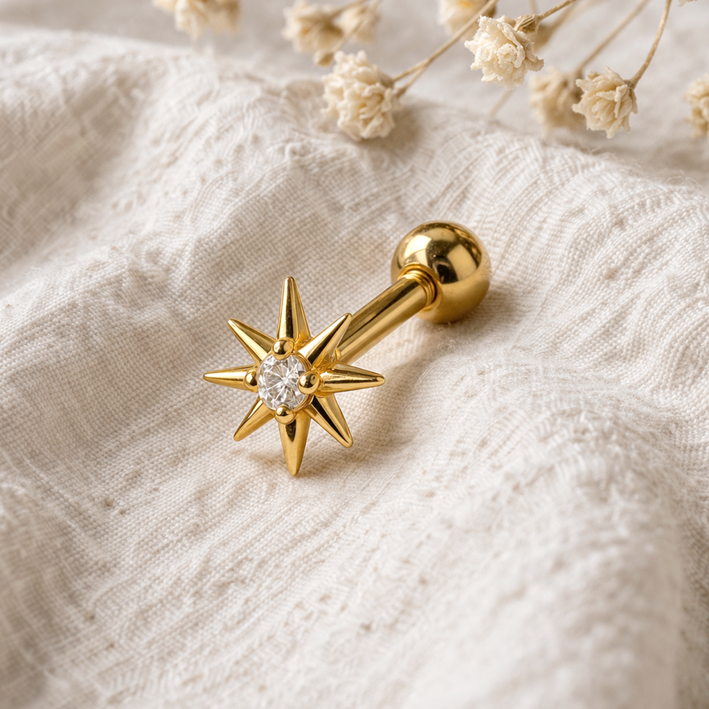 Pendiente Mini Stella Oro