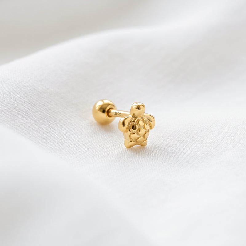 Pendiente Mini Tortuga Oro