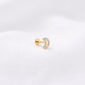 Pendiente Lunula Oro
