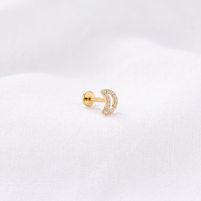 Pendiente Lunula Oro