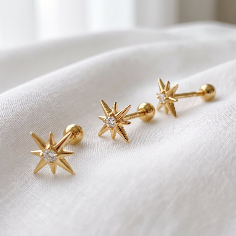 Pendiente Mini Stella Oro