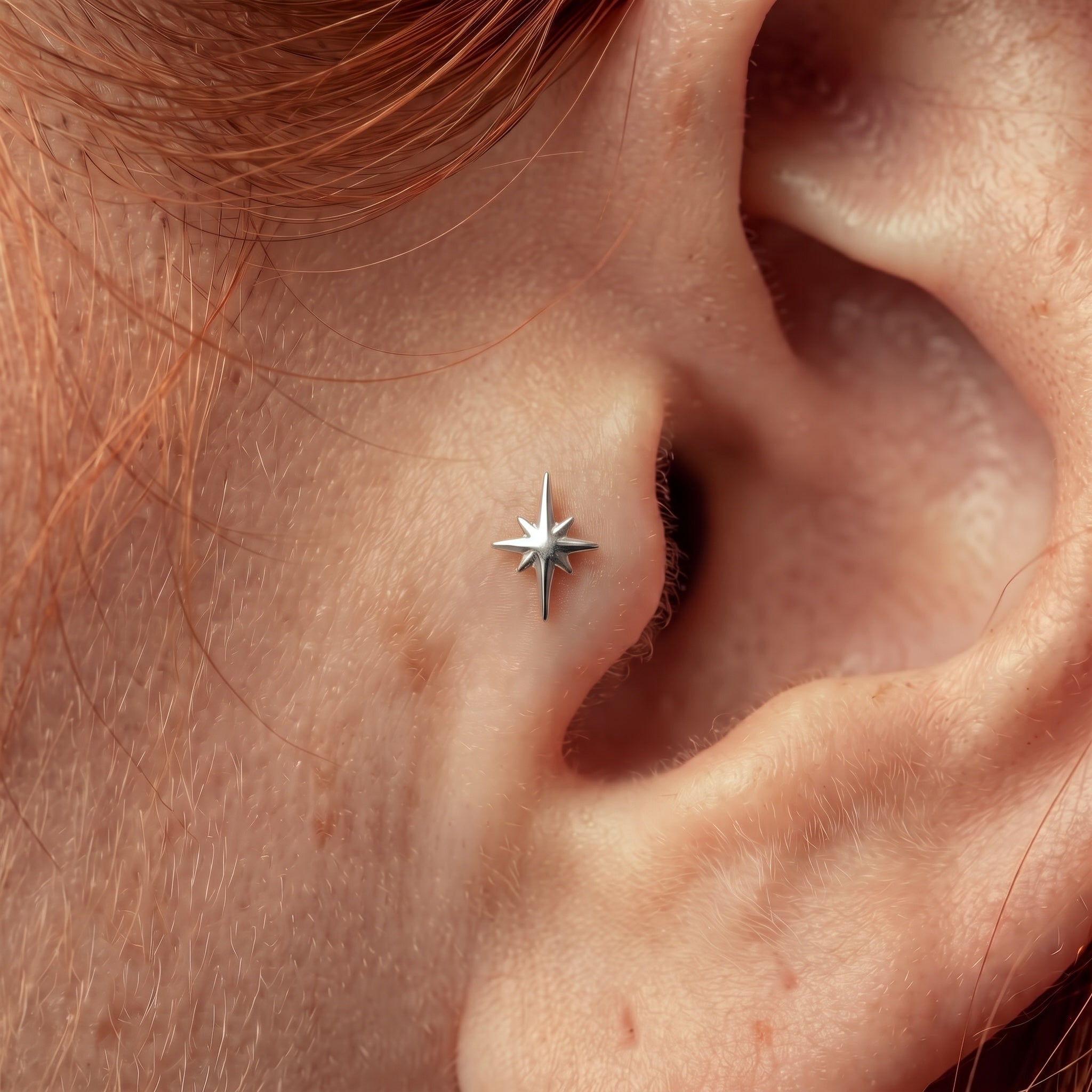 Pendiente North Star Plata