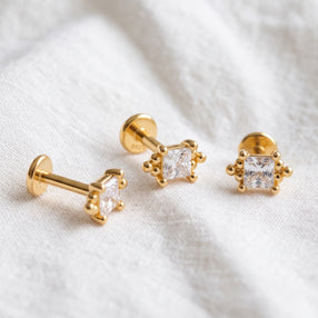 Pendiente Glow Square Oro