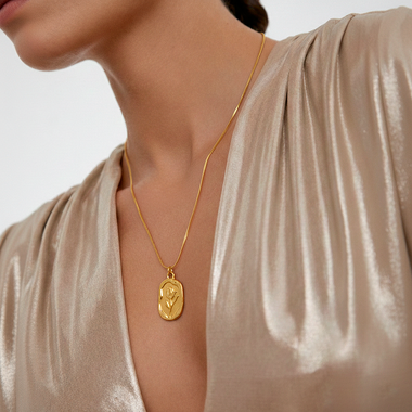 Gold Sun Necklace