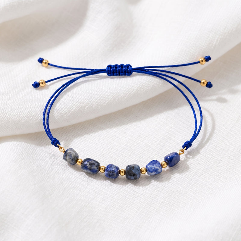 Pulsera Gea Lapislázuli Oro