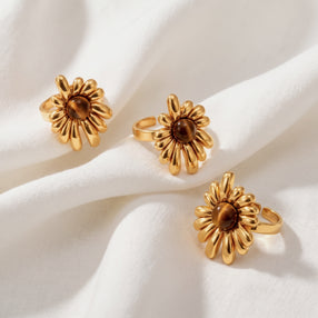 Anillo Tiger Bloom Oro