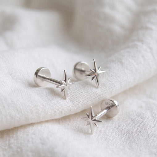Pendiente North Star Plata