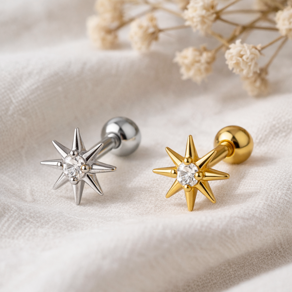 Pendiente Mini Stella Oro