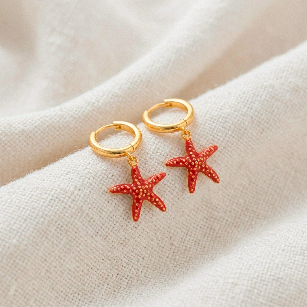 Ayla Colorful Gold Earrings