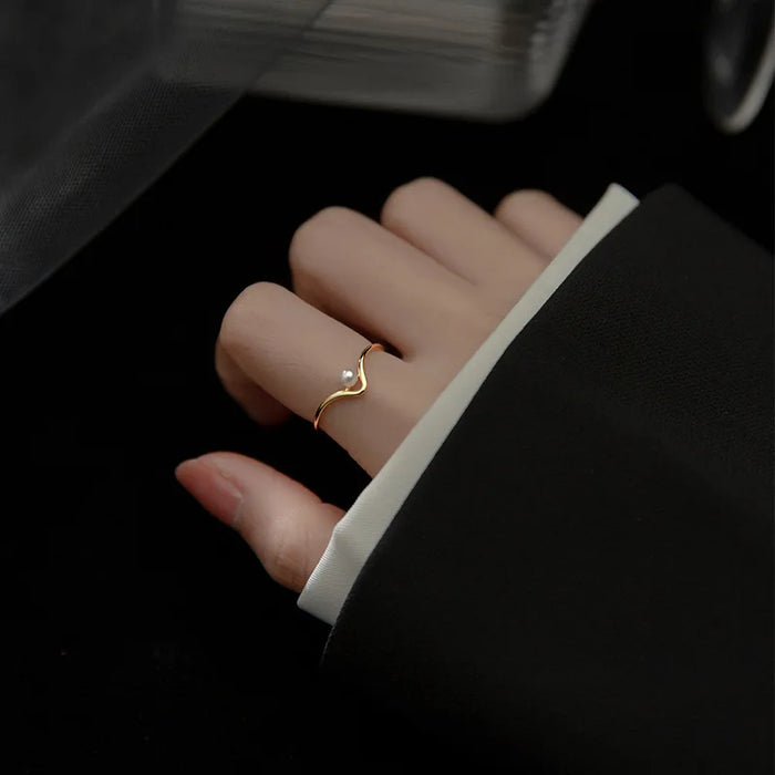 Anillo Perlita Plata