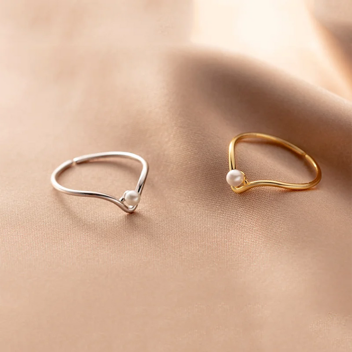 Anillo Perlita Plata