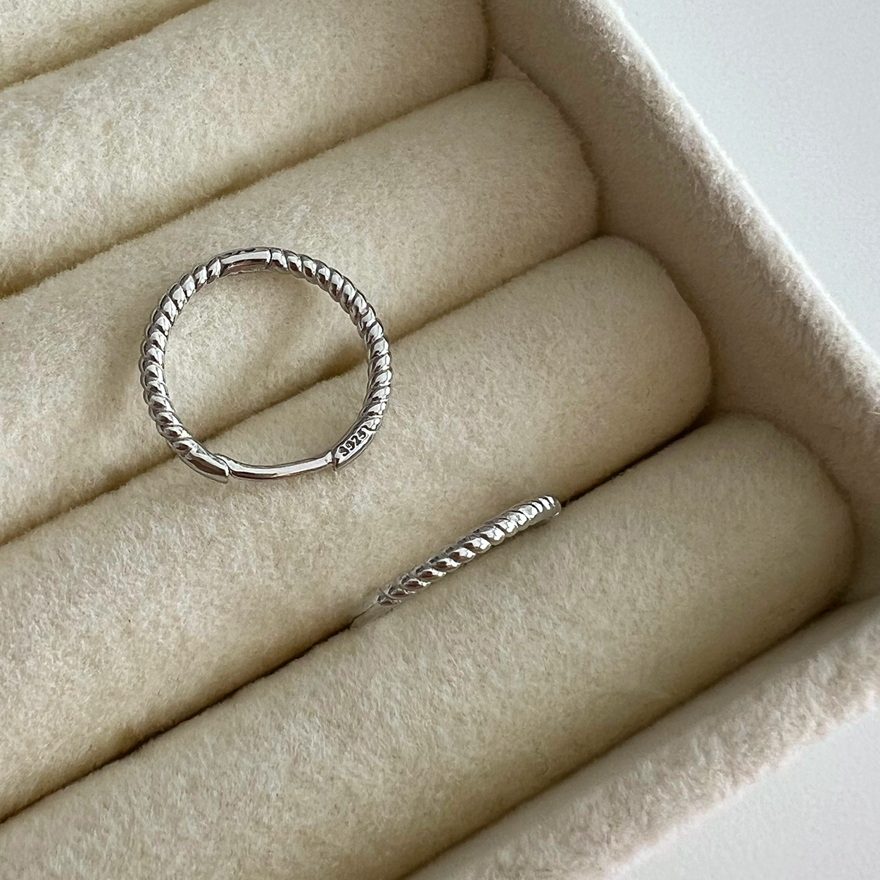 Aros Curly Plata - 13mm