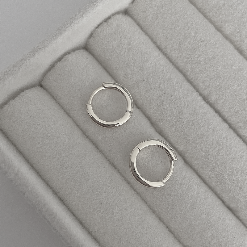 Orecchini Minimalisti Argento - 7mm