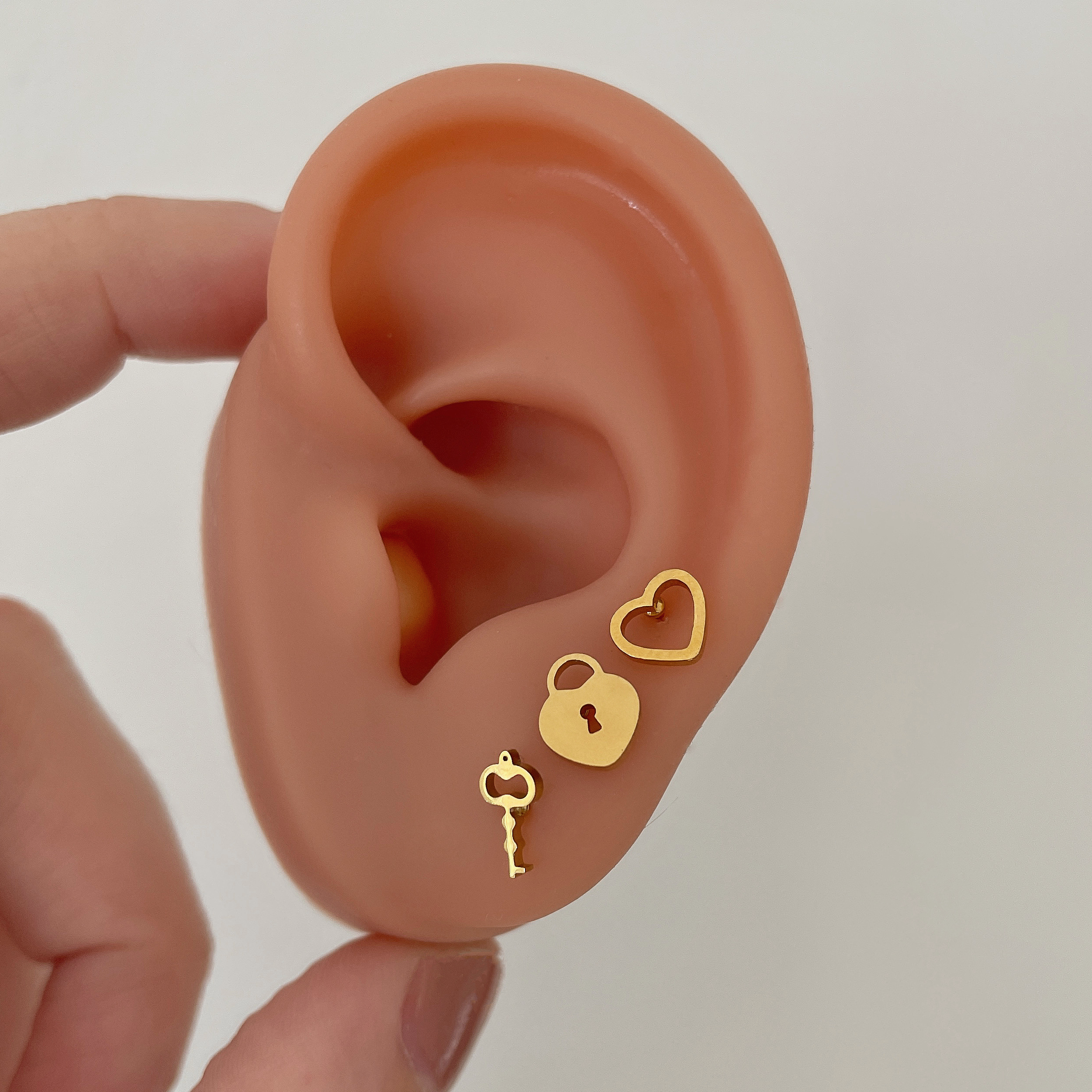 Pendiente Cerradura Oro