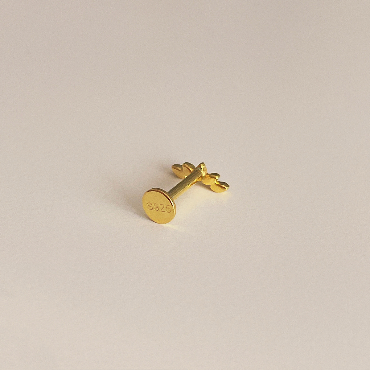Pendiente Loto Oro
