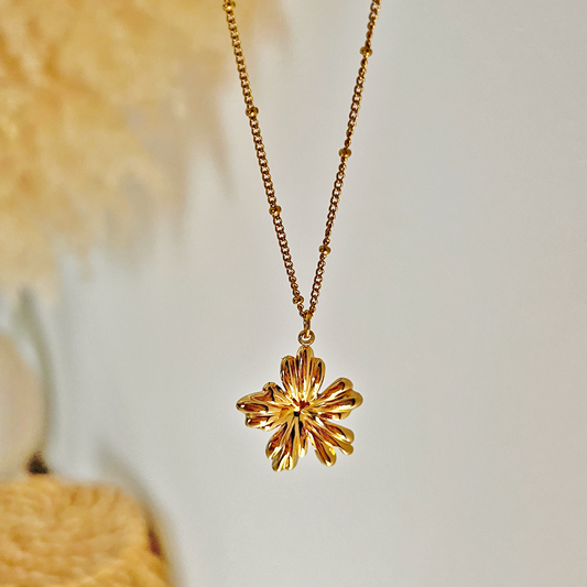 Collana Fiore di Ibisco Oro