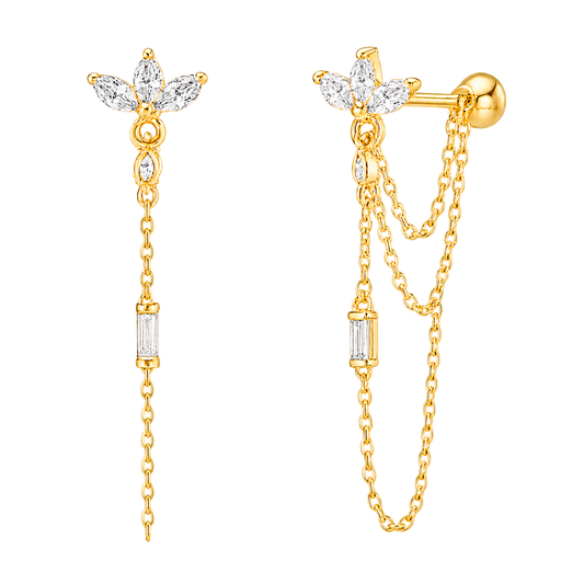 Pendientes Jasmine Oro