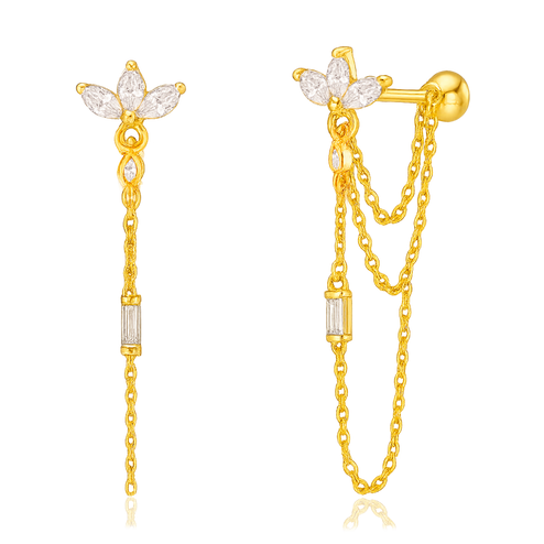 Pendientes Jasmine Oro