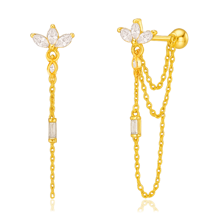 Pendientes Jasmine Oro