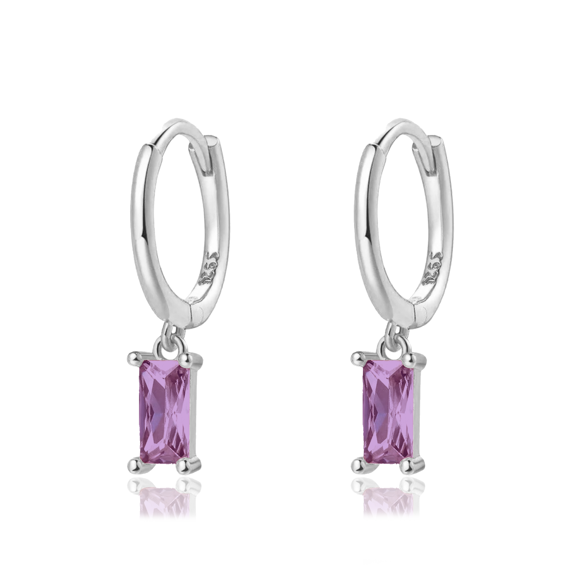 Aros Phoebe Lila Plata