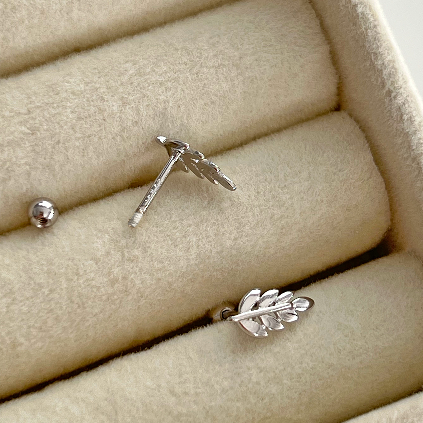 Pendiente Olivo Plata