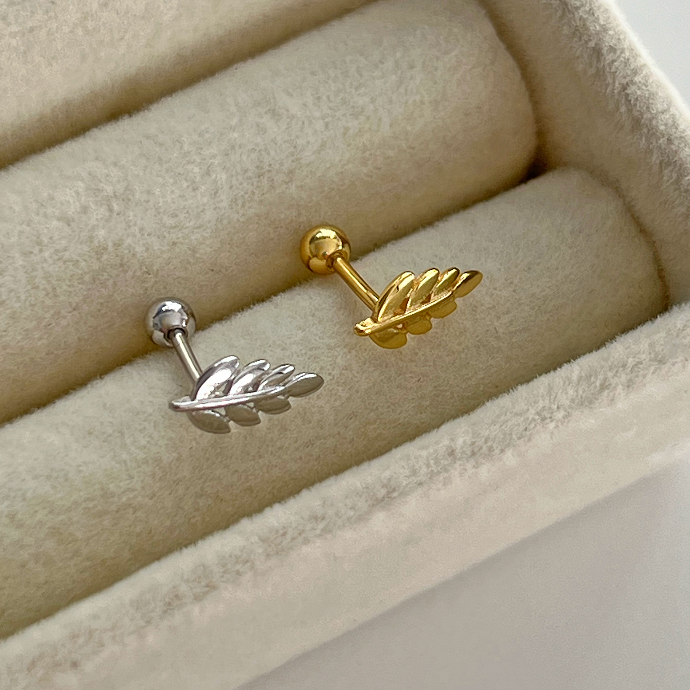 Pendiente Olivo Plata