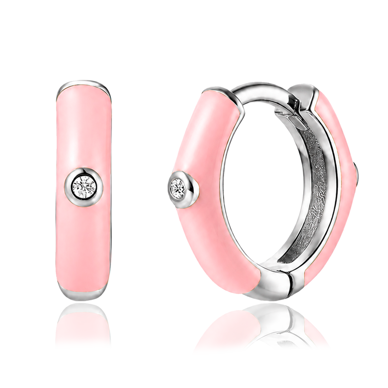 Aros Dea Rosa Plata