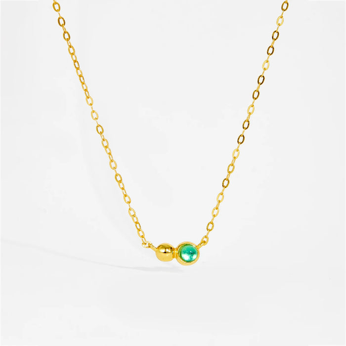 Collar Duora Verde Oro