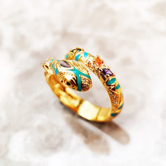 Anillo Colorful Nagira Oro