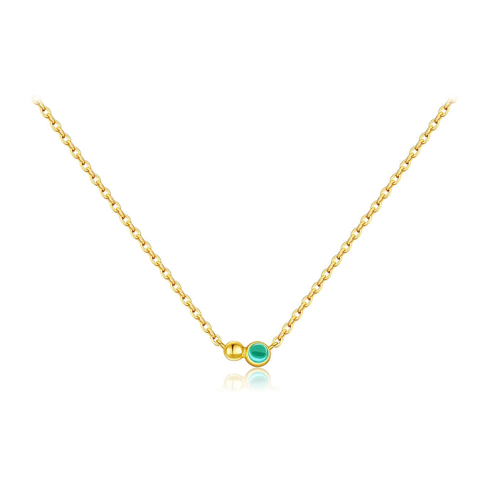 Collar Duora Verde Oro