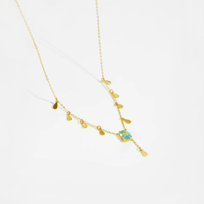 Collar Brissea Celeste Oro