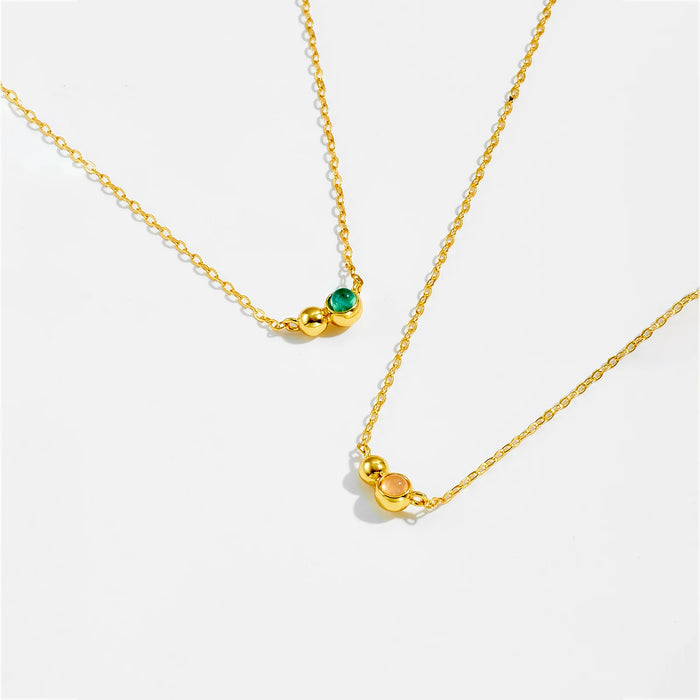 Collar Duora Verde Oro
