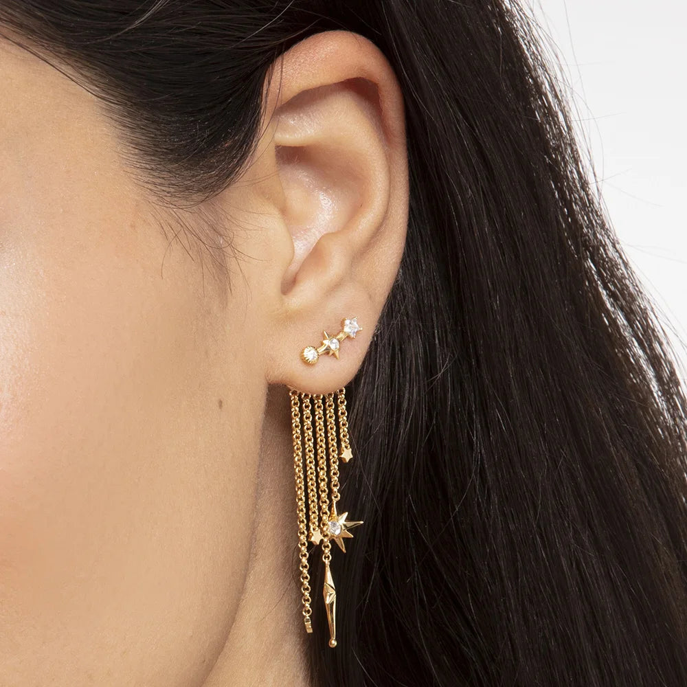 Pendientes Largos Astra Oro
