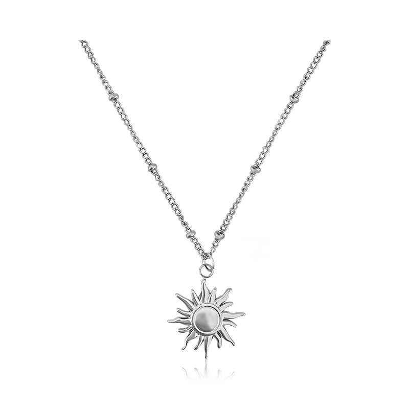 Collar Mini Sun Bolitas Plata