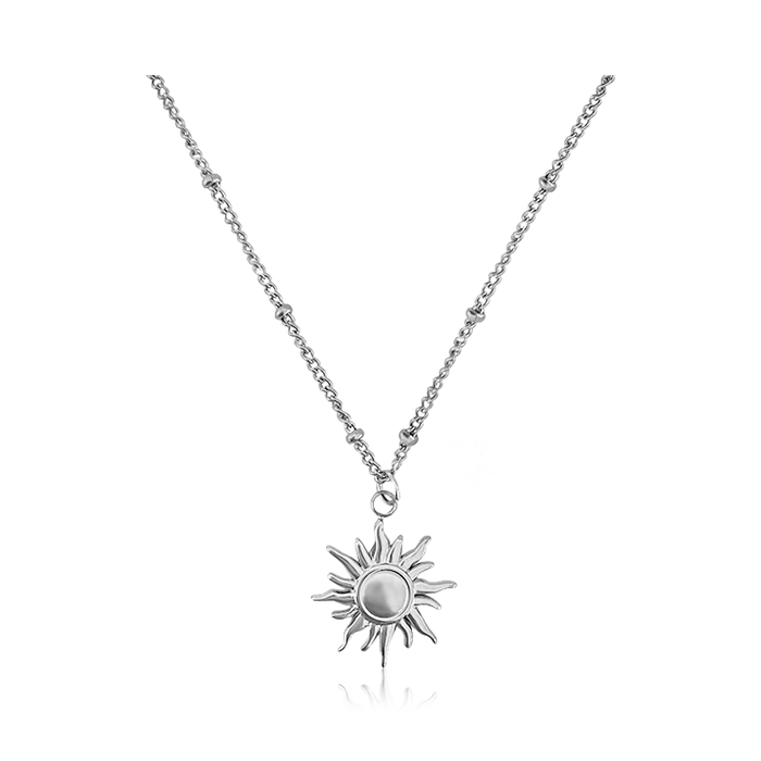 Collar Mini Sun Bolitas Plata