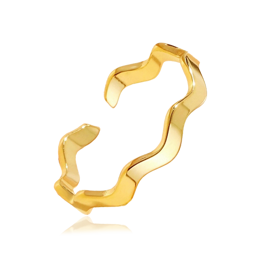 Anillo Waved Oro