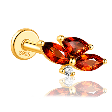 Pendiente Ambar Oro
