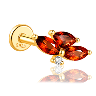 Pendiente Ambar Oro