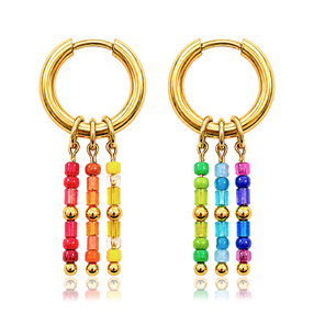 Aros Small Basic Arco Iris Charms Oro