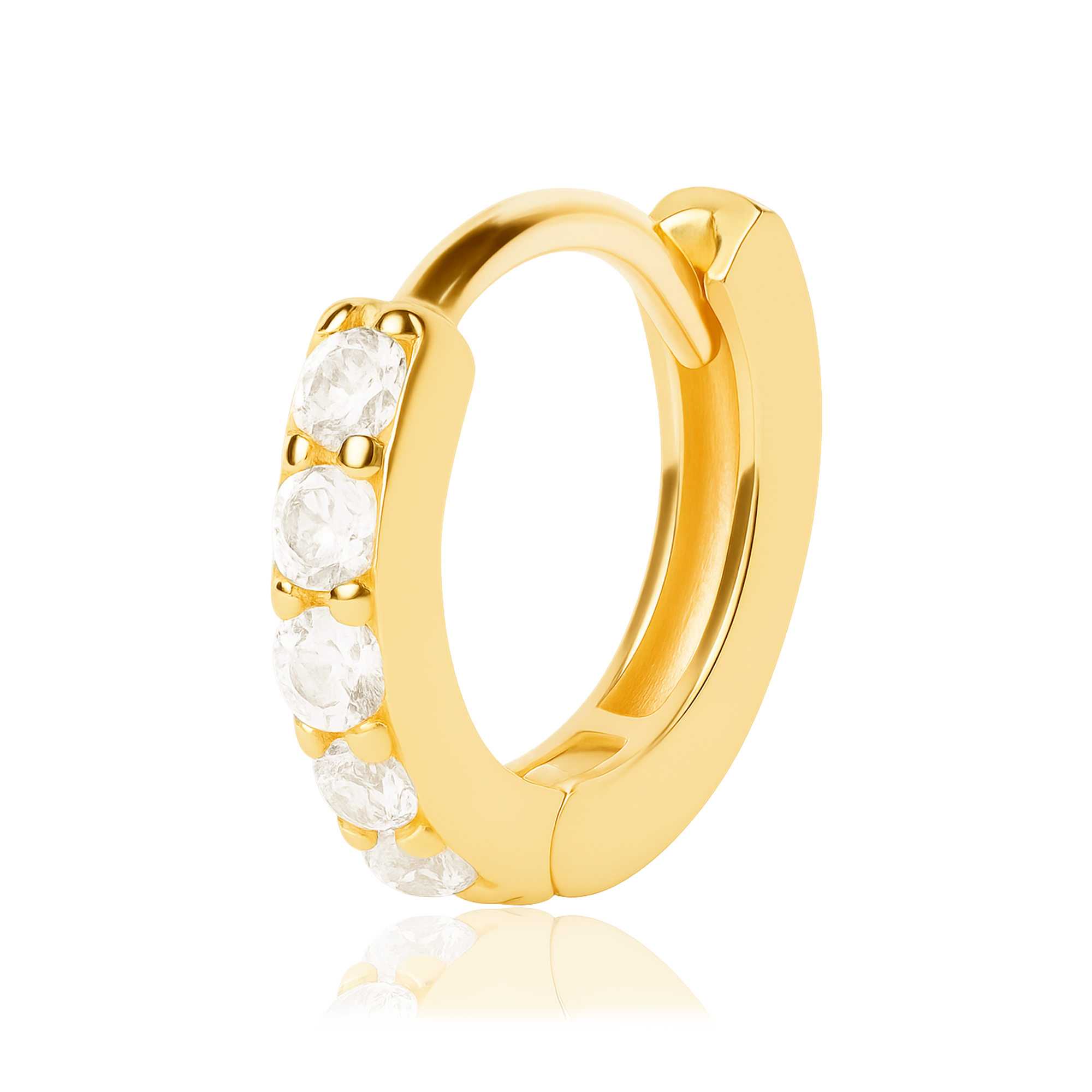 Aro Mini Blanco Oro - 6mm