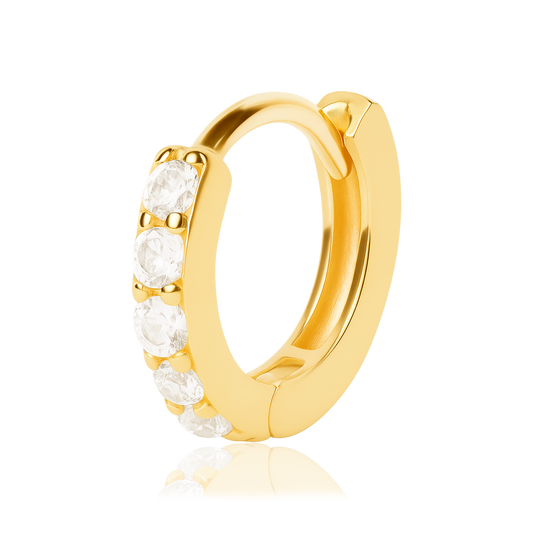 Aro Mini Blanco Oro - 6mm