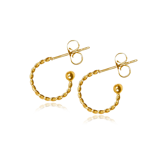 Aros Mini Curly Oro