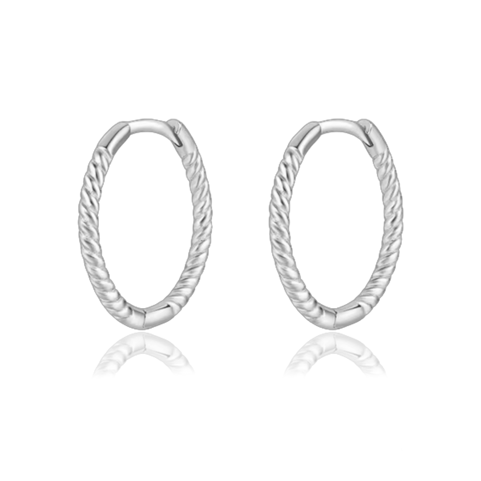 Aros Curly Plata - 13mm