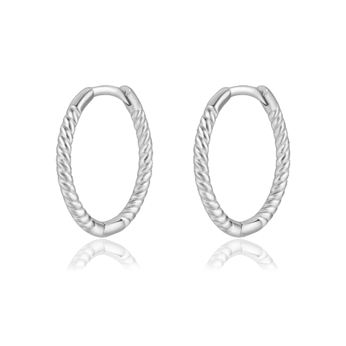 Aros Curly Plata - 13mm