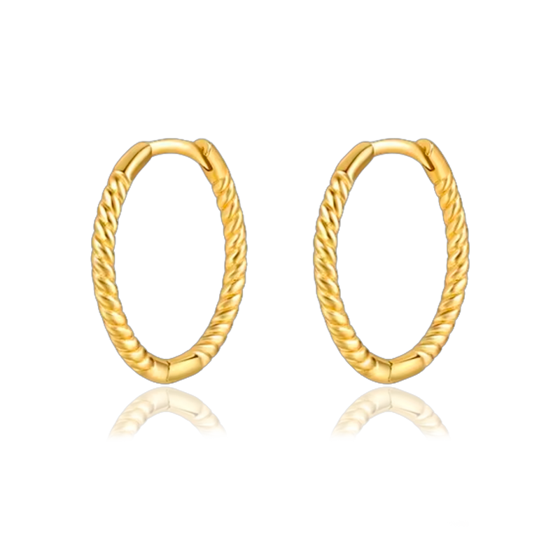 Aros Curly Oro - 13mm