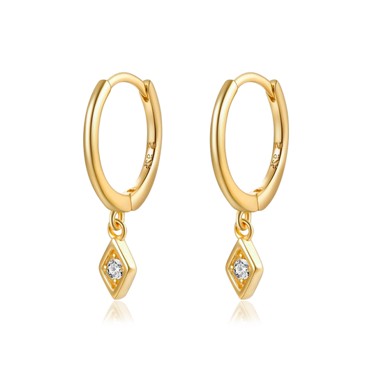 Aros Shiny Rombo Oro