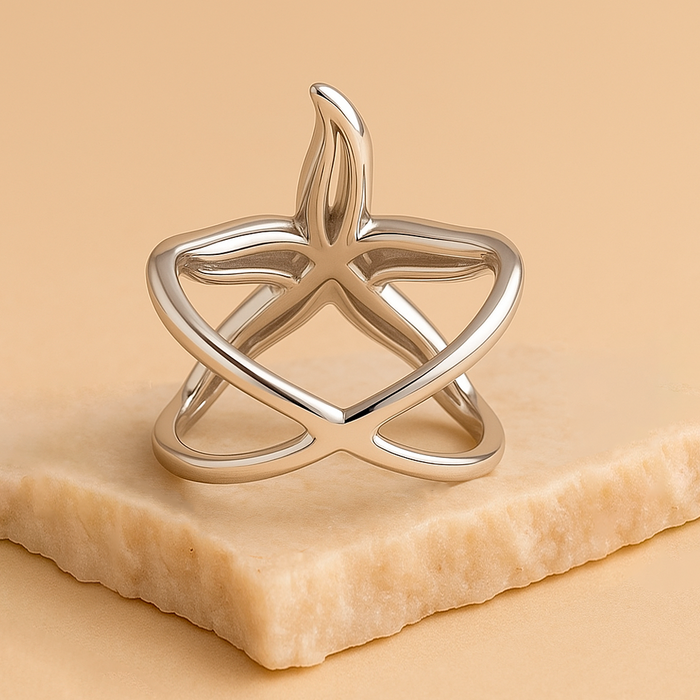 Anillo Big Starfish Plata